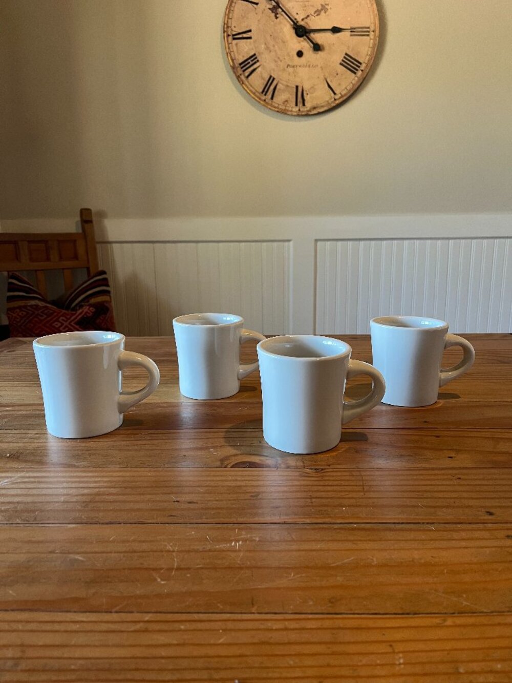 Williams Sonoma Buffalo China Coffee Mugs Set of 4